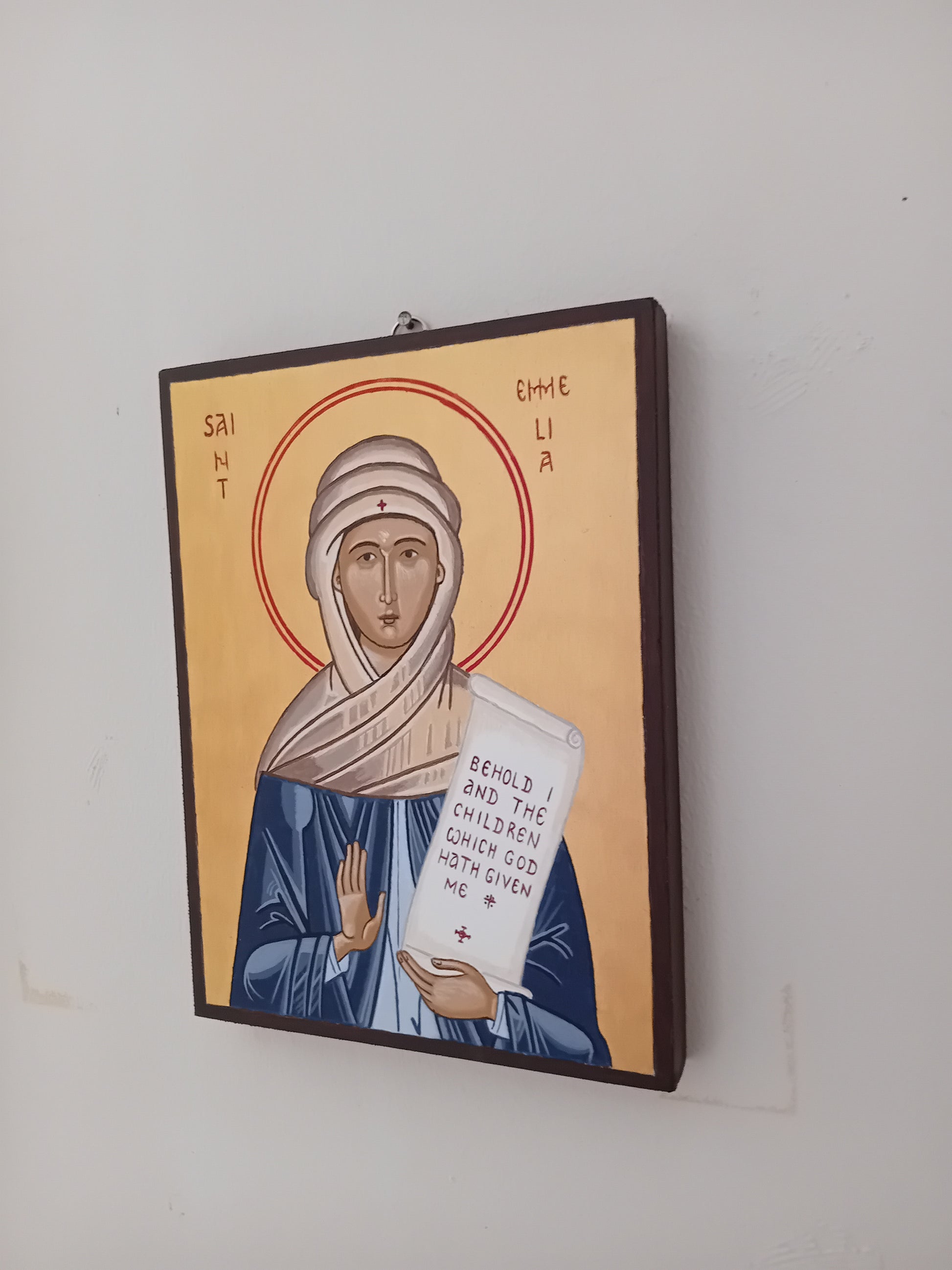 Handpainted orthodox religious icon Saint Emily or Emilia the Mother of Saints - Handmadeiconsgreece