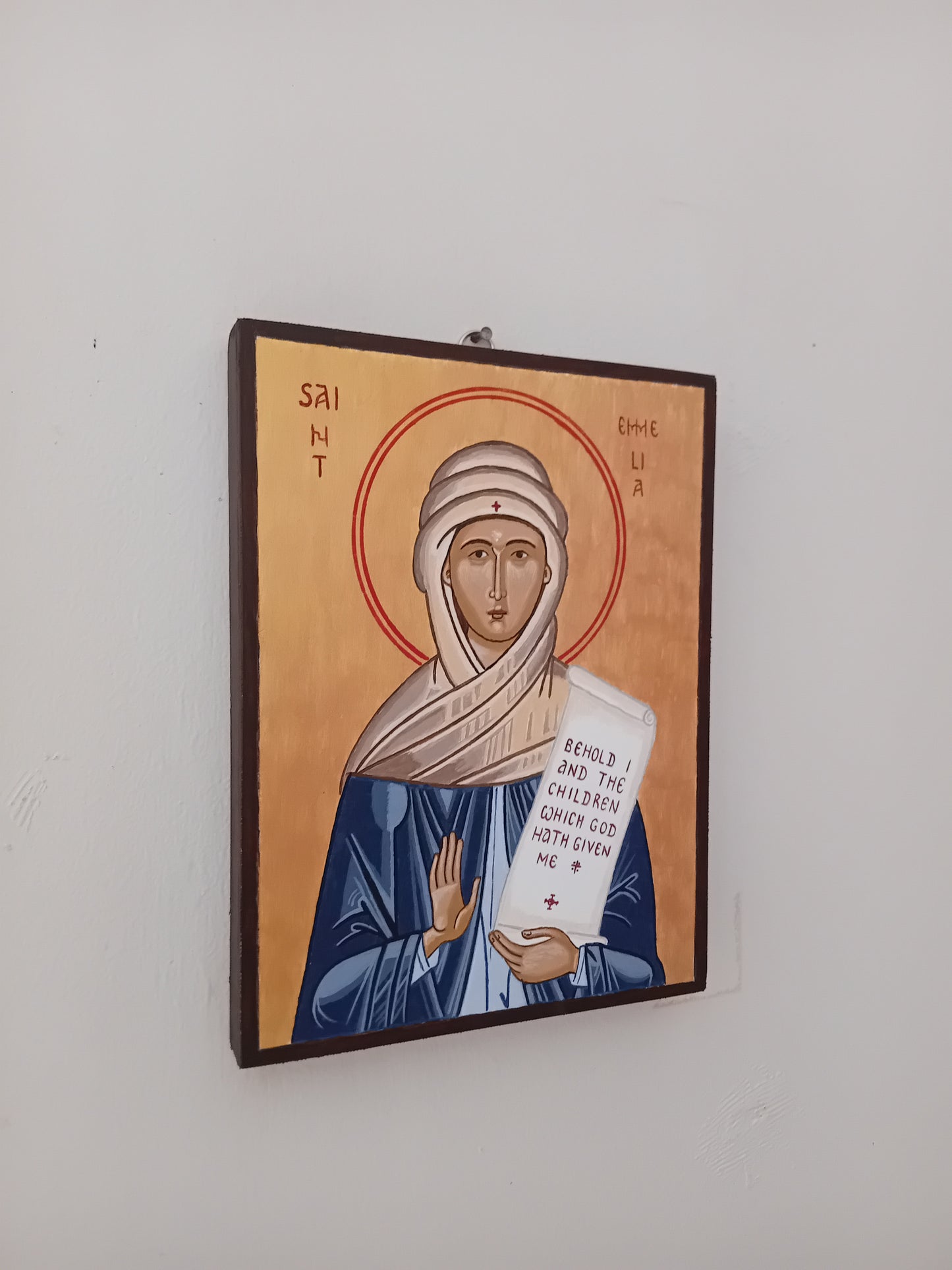 Handpainted orthodox religious icon Saint Emily or Emilia the Mother of Saints - Handmadeiconsgreece