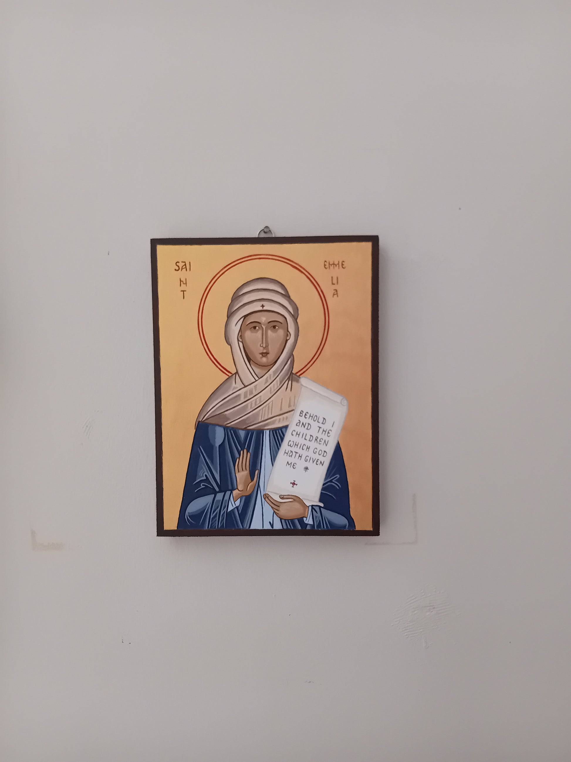 Handpainted orthodox religious icon Saint Emily or Emilia the Mother of Saints - Handmadeiconsgreece