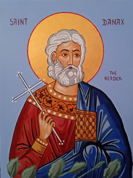 Handpainted orthodox religious icon of Saint Danax the Reader - Handmadeiconsgreece 