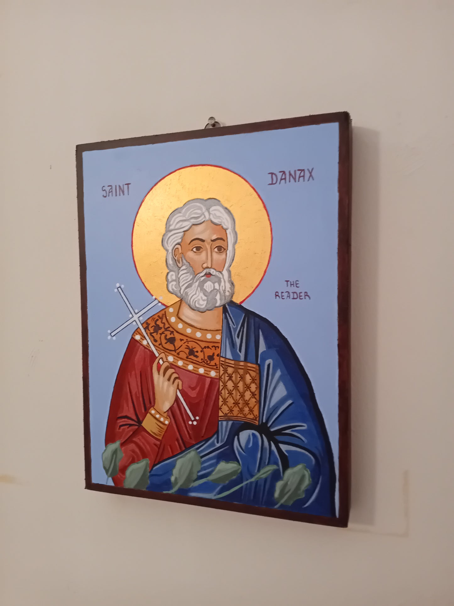 Handpainted orthodox religious icon of Saint Danax the Reader - Handmadeiconsgreece 