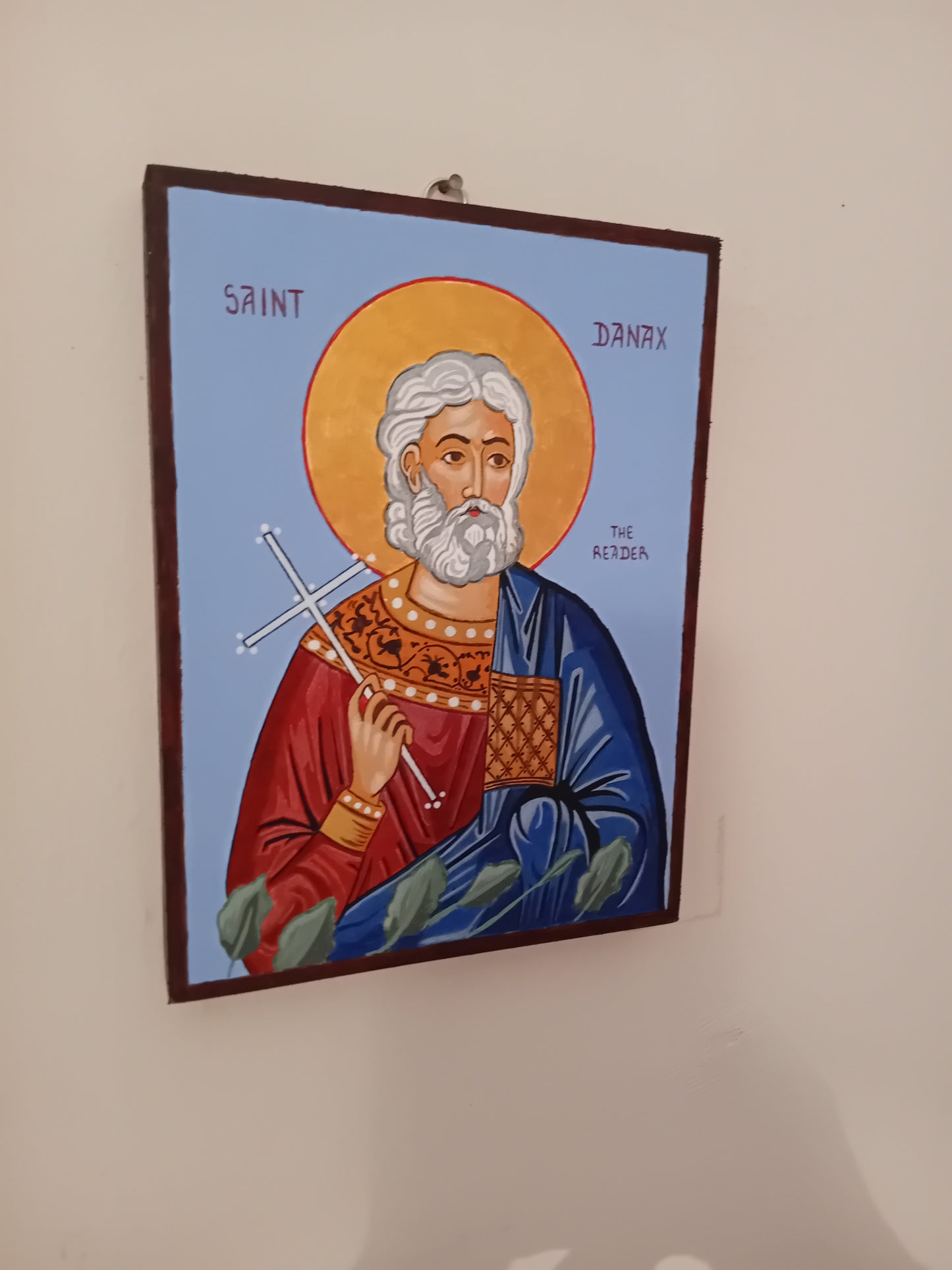 Handpainted orthodox religious icon of Saint Danax the Reader - Handmadeiconsgreece 