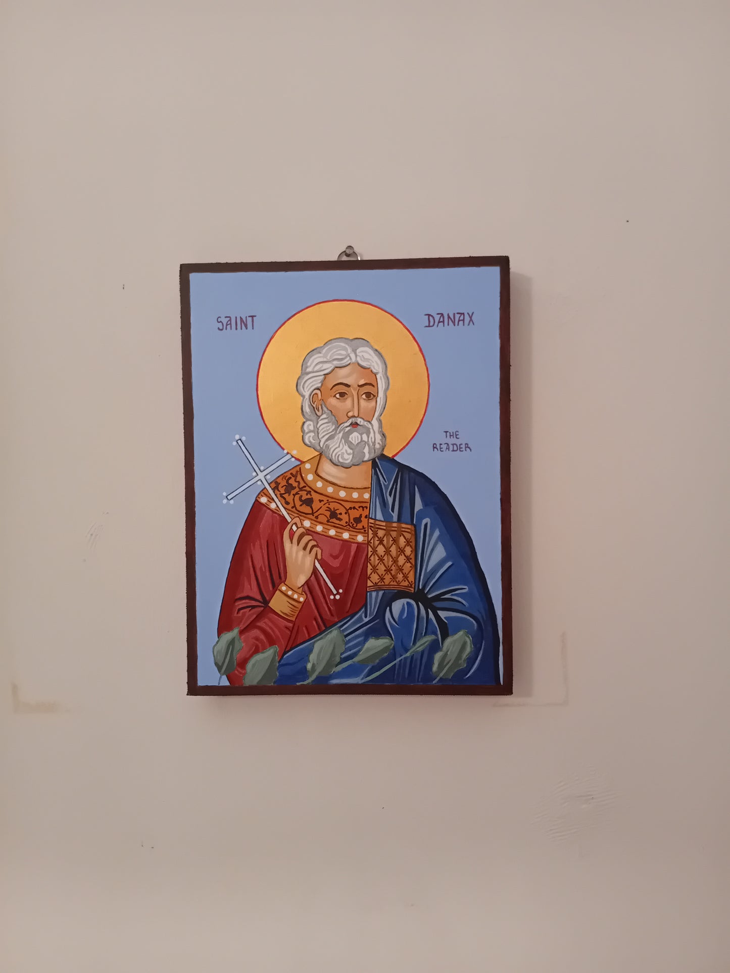 Handpainted orthodox religious icon of Saint Danax the Reader - Handmadeiconsgreece 