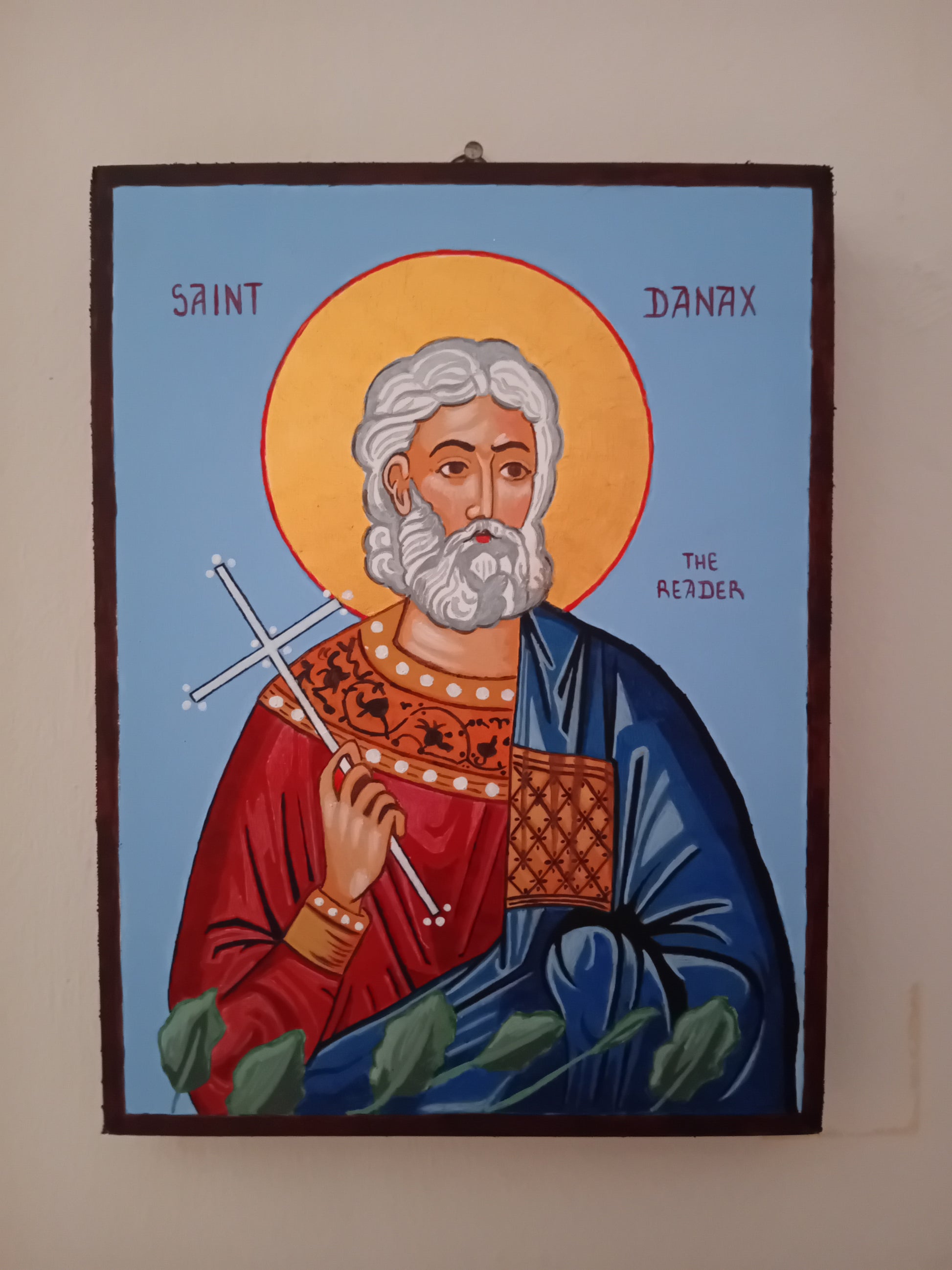 Handpainted orthodox religious icon of Saint Danax the Reader - Handmadeiconsgreece 