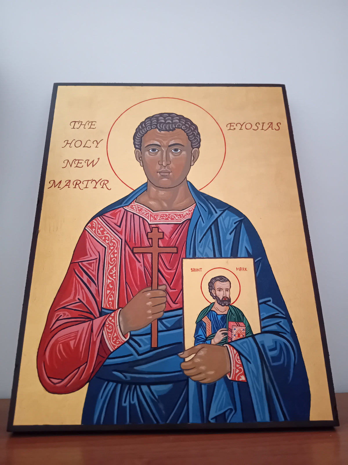 Handpainted orthodox religious icon of Holy New Martyr Josiah of Ethiopia - Handmadeiconsgreece 