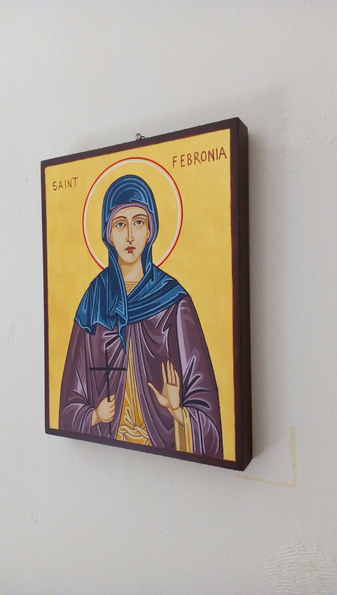 Handpainted orthodox religious icon Saint Febronia the Virgin Martyr - Handmadeiconsgreece