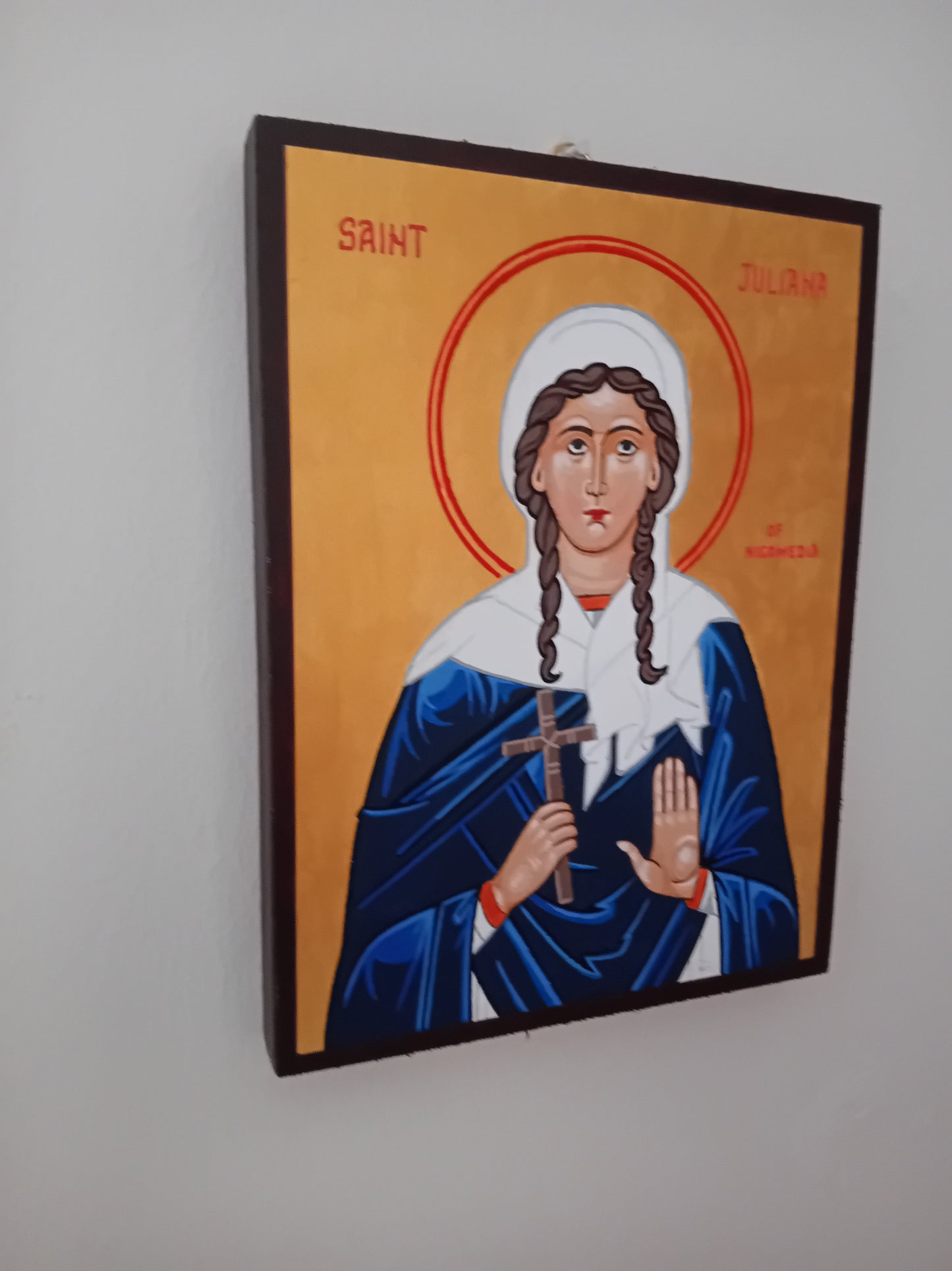 Handpainted orthodox religious icon Saint Juliana of Nicomedia - HandmadeIconsGreece