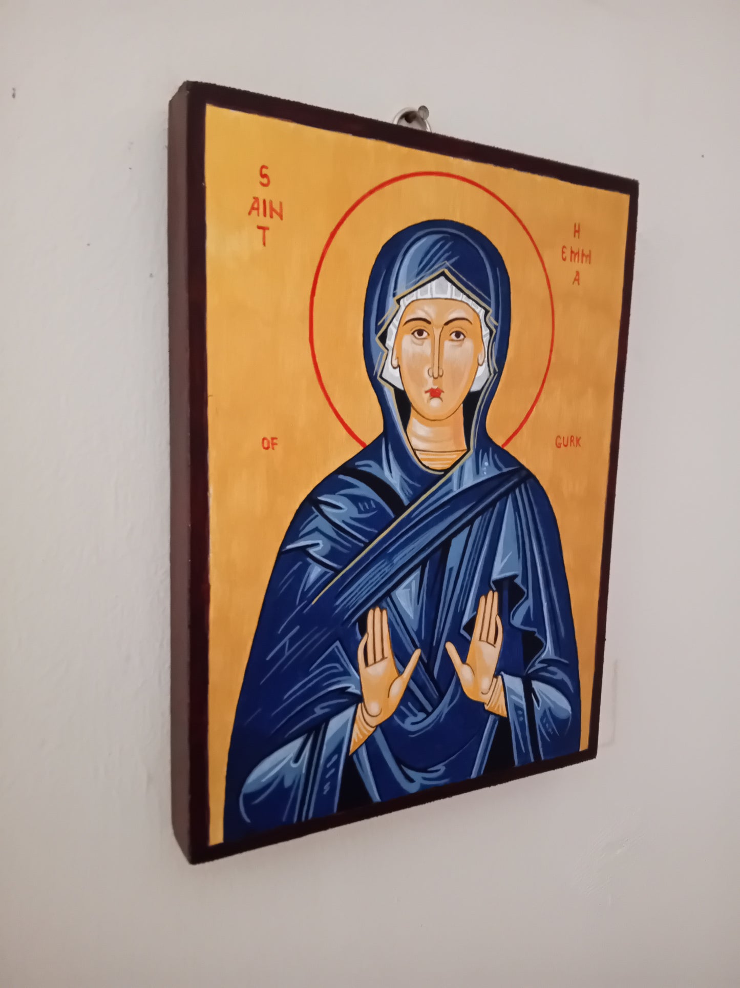 Handpainted orthodox religious icon Saint Hemma of Gurk - Handmadeiconsgreece 