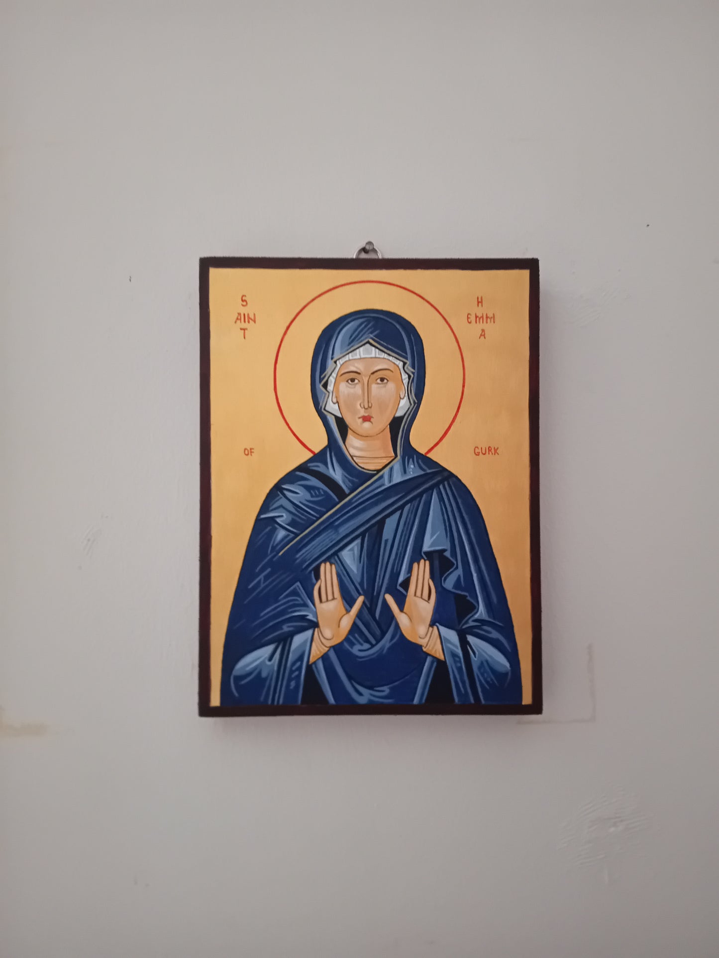 Handpainted orthodox religious icon Saint Hemma of Gurk - Handmadeiconsgreece 