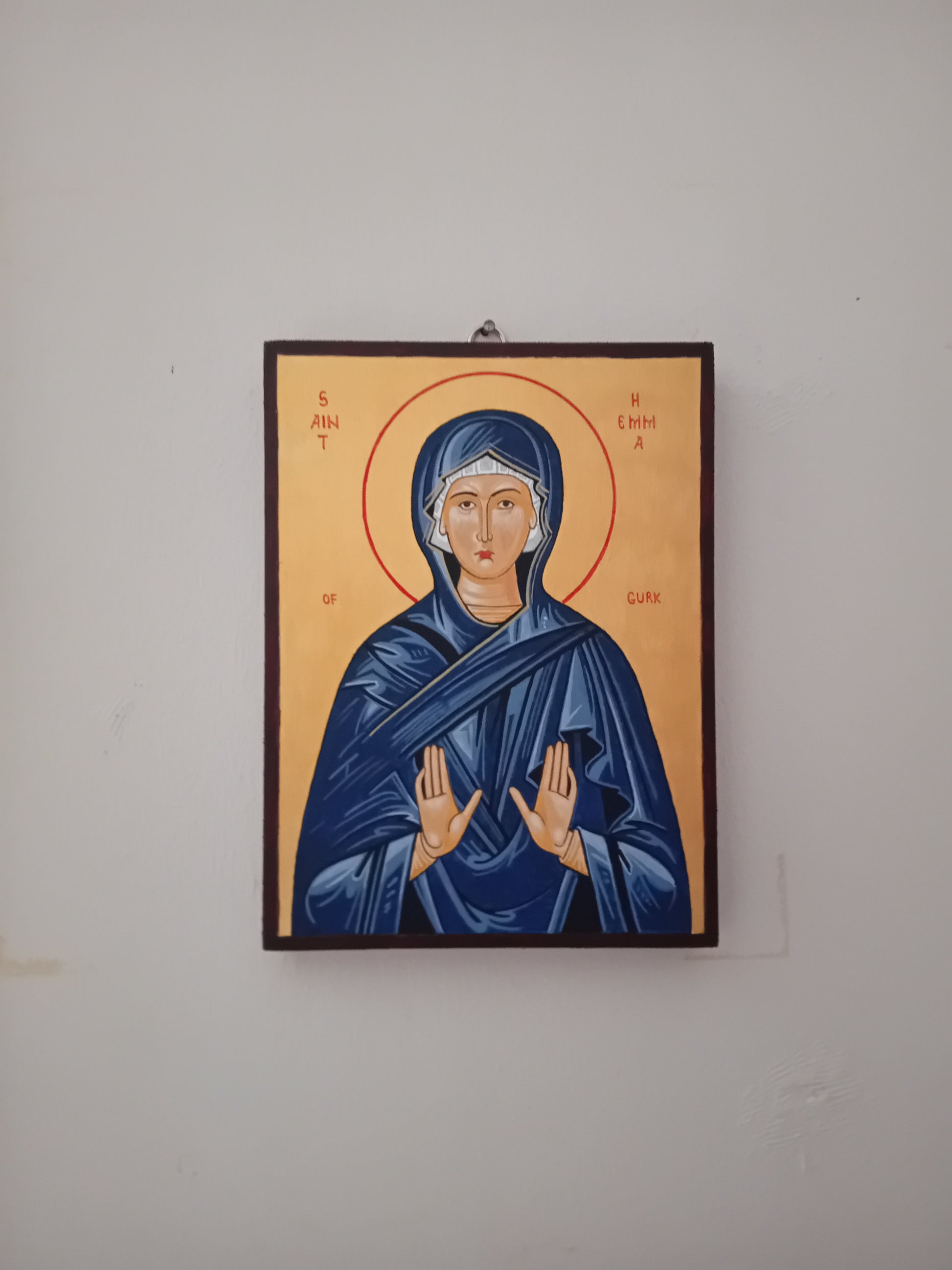 Handpainted orthodox religious icon Saint Hemma of Gurk - Handmadeiconsgreece 