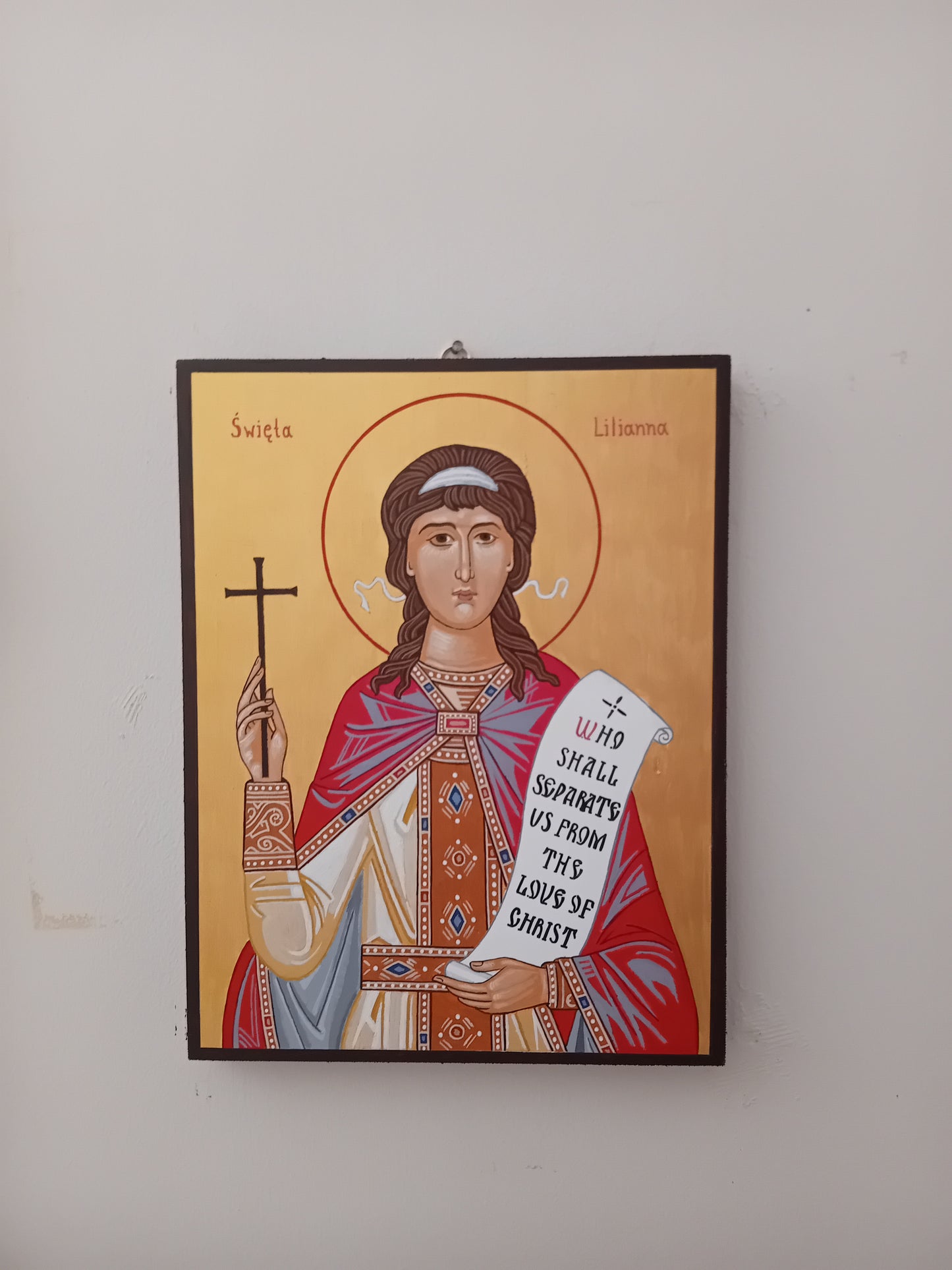 Handpainted catholic religious icon Saint Liliosa or Lilian - Handmadeiconsgreece