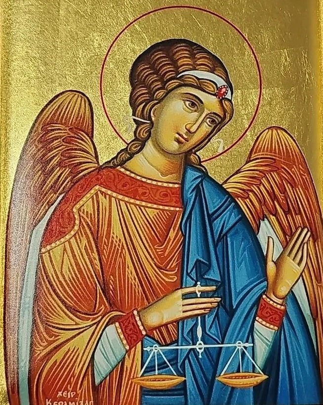 Handpainted orthodox religious icon Archangel Jeremiel - Handmadeiconsgreece