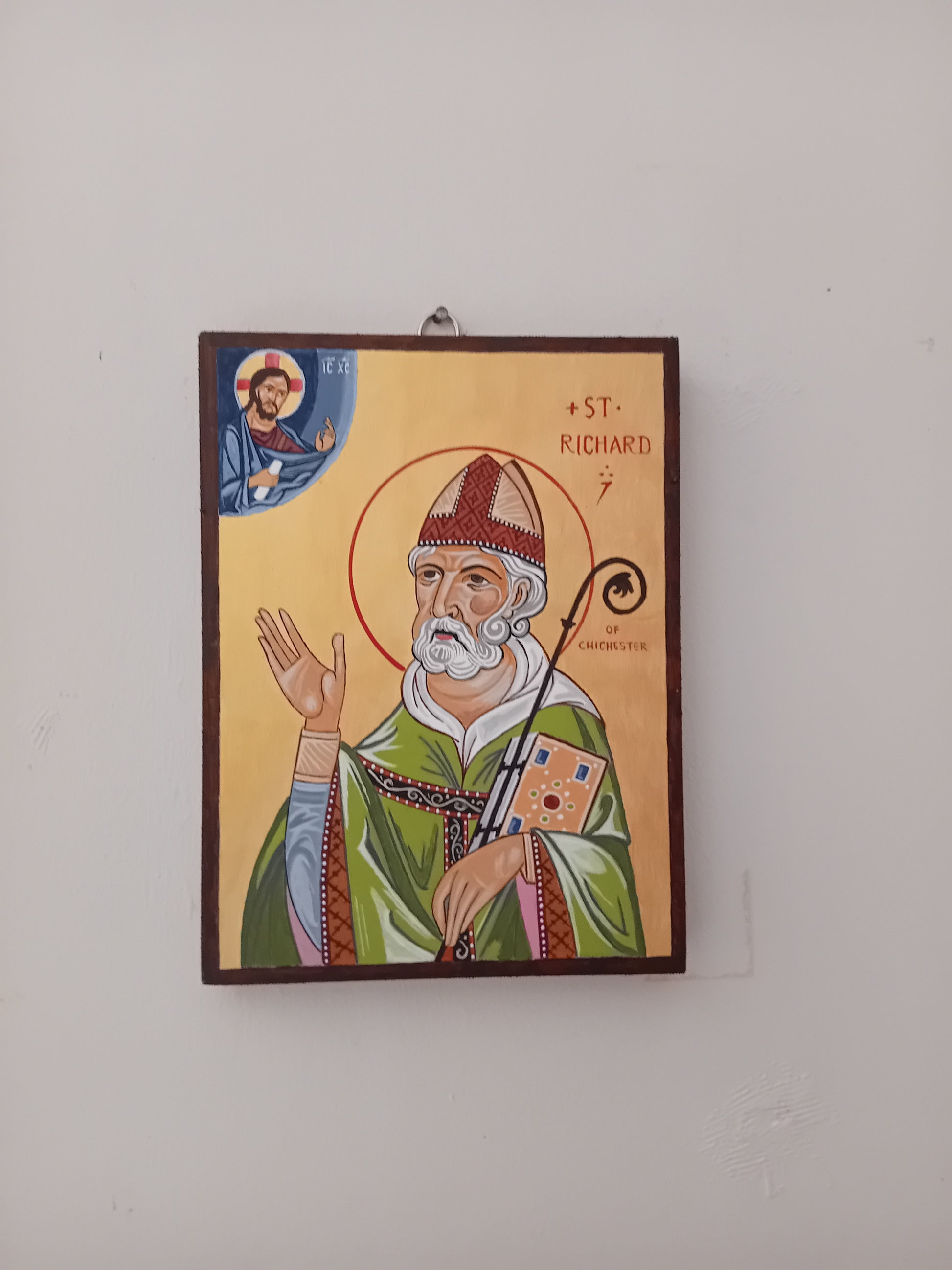 Handpainted catholic religious icon Saint Richard of Chichester - Handmadeiconsgreece