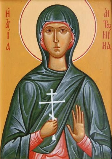 Handpainted orthodox religious icon Saint Antonina the Martyr of Nicaea - Handmadeiconsgreece
