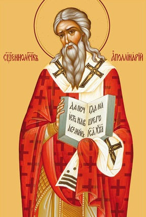 Handpainted orthodox religious icon Saint Apollinaris the Bishop of Ravenna - Handmadeiconsgreece