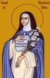Handpainted catholic religious icon Saint Beatrice of Silva - Handmadeiconsgreece