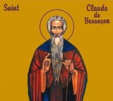 Handpainted catholic religious icon Saint Claude the Wonderworker and Bishop of Besancon - Handmadeiconsgreece