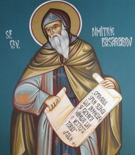 Handpainted orthodox religious icon Saint Demetrius the New of Basarabov - Handmadeiconsgreece