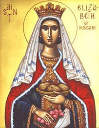 Handpainted catholic religious icon Saint Elizabeth of Hungary - Handmadeiconsgreece
