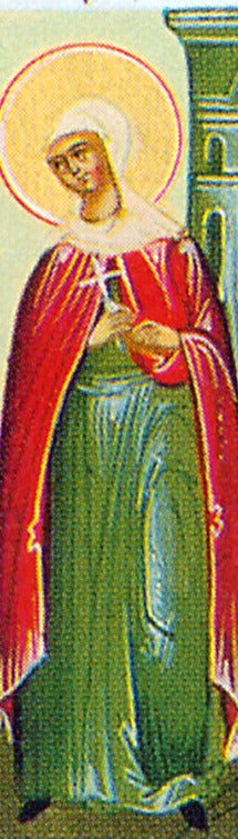 Handpainted orthodox religious icon Saint Epicharis the Martyr of Rome - Handmadeiconsgreece