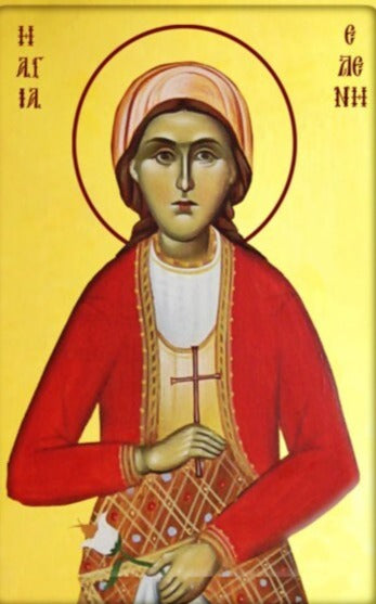 Handpainted orthodox religious icon Saint Helen of Sinope - Handmadeiconsgreece