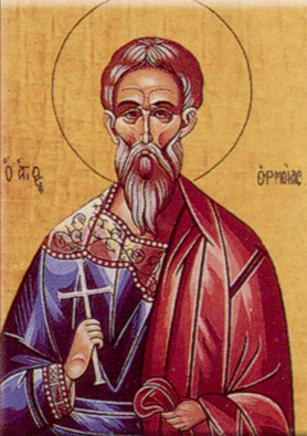Handpainted orthodox religious icon Saint Hermias of Comana - Handmadeiconsgreece
