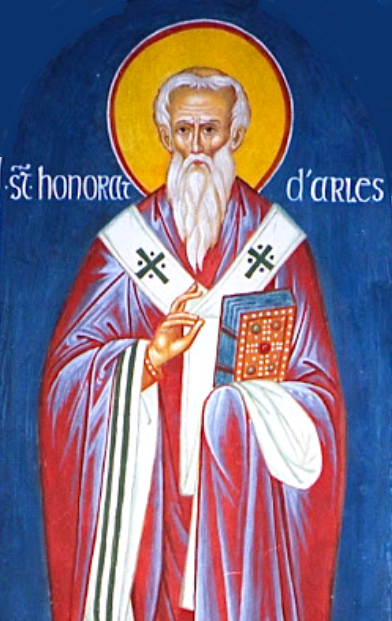 Handpainted orthodox religious icon Saint Honoratus the Archbishop of Arles - Handmadeiconsgreece