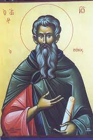 Handpainted orthodox religious icon Saint Ioannis the Stranger - Handmadeiconsgreece