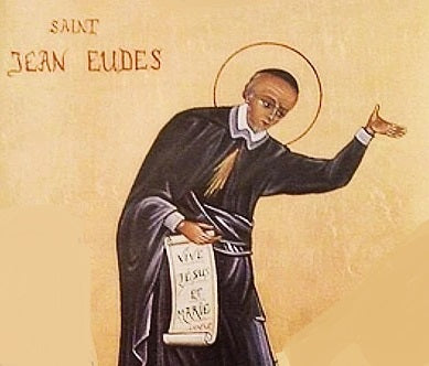 Handpainted catholic religious icon Saint John Eudes - Handmadeiconsgreece