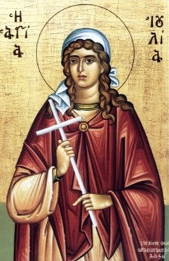 Handpainted catholic religious icon Saint Julia of Corsica - Handmadeiconsgreece
