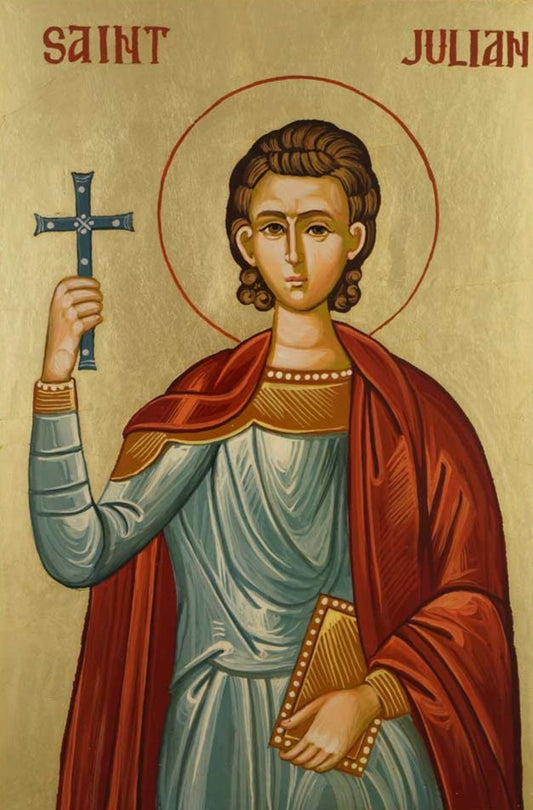 Handpainted orthodox religious icon Saint Julian the Martyr of Tarsus - Handmadeiconsgreece