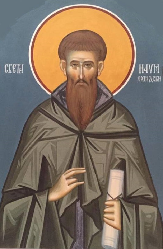 Handpainted orthodox religious icon Saint Naum of Ochrid - Handmadeiconsgreece
