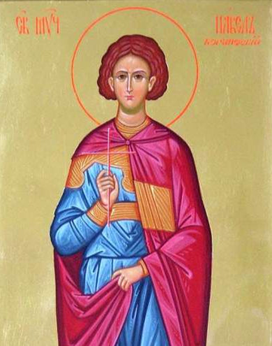 Handpainted orthodox religious icon Saint Paul the Physician of Corinth - Handmadeiconsgreece