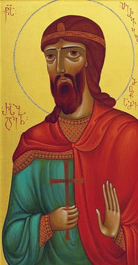 Handpainted orthodox religious icon Saint Razhden the Protomartyr of the Georgian Church - Handmadeiconsgreece