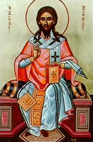 Handpainted orthodox religious icon Saint Riginos the Hieromartyr and Bishop of Skopelos - Handmadeiconsgreece