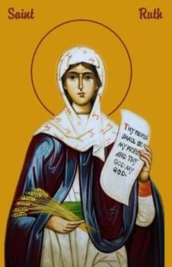 Handpainted orthodox religious icon Saint Ruth the Righteous - Handmadeiconsgreece