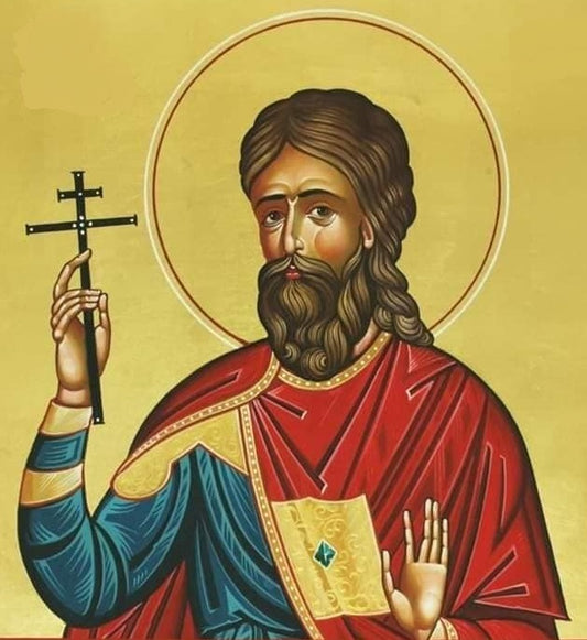 Handpainted orthodox religious icon Saint Sarbelos Tathuil of Edessa - Handmadeiconsgreece