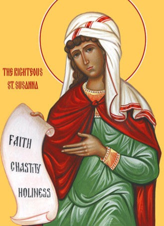 Handpainted orthodox religious icon Saint Susanna of Rome - Handmadeiconsgreece