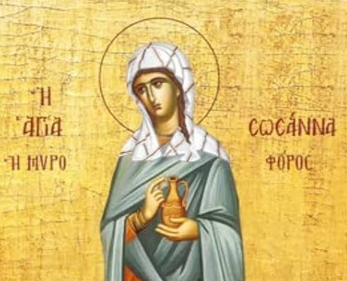 Handpainted orthodox religious icon Saint Susanna the Myrrhbearer - Handmadeiconsgreece