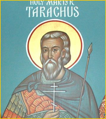 Handpainted orthodox religious icon Saint Tarachus the Martyr - Handmadeiconsgreece
