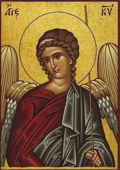 Handpainted orthodox religious icon Guardian Angel - Handmadeiconsgreece