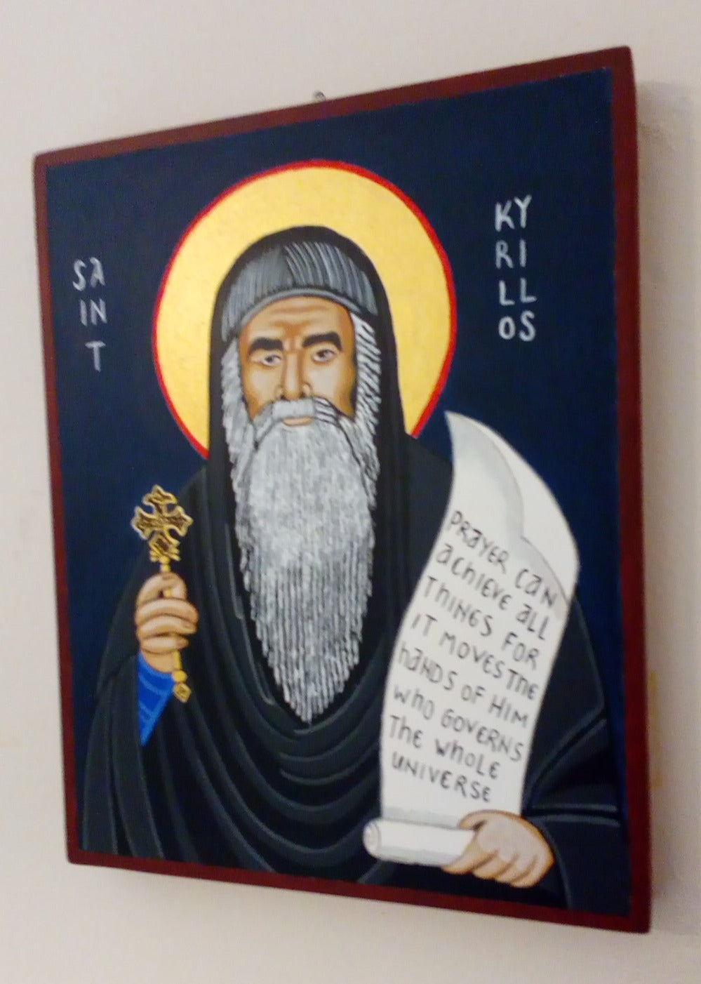 Saint Kyrillos of Alexandria - HandmadeIconsGreece