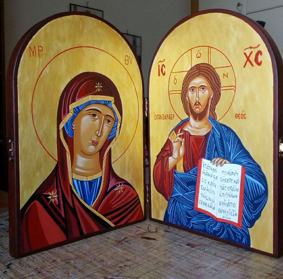 Virgin Mary and Jesus Christ - HandmadeIconsGreece