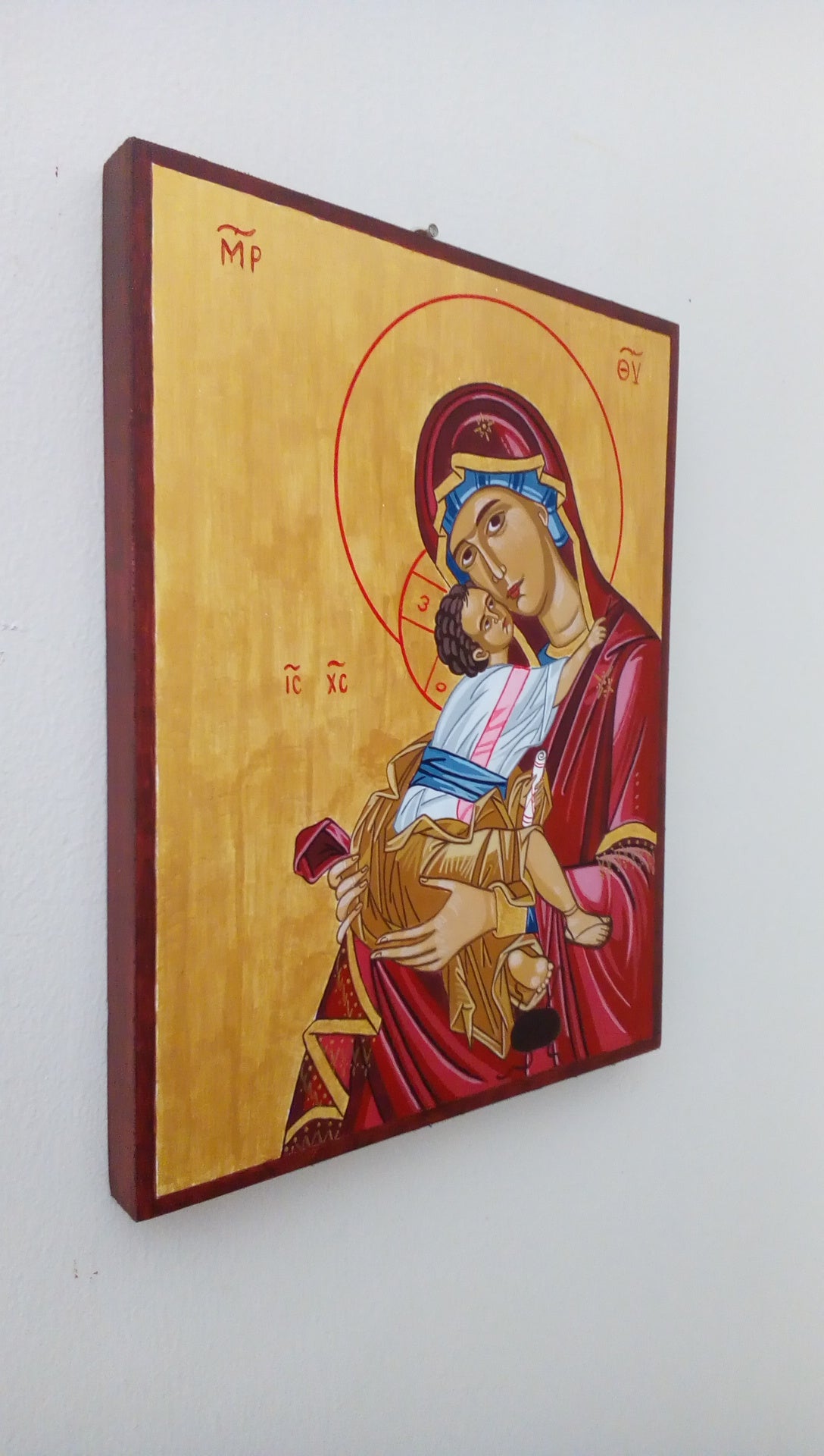 Virgin Mary Sweet Kissing (Glykofilousa) - HandmadeIconsGreece