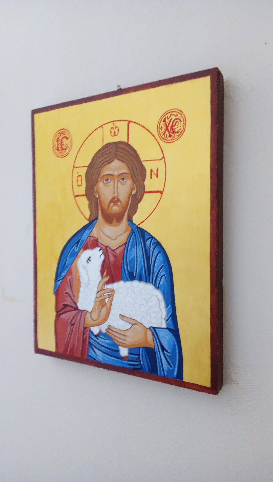 Jesus Christ the Good Shepherd icon - HandmadeIconsGreece