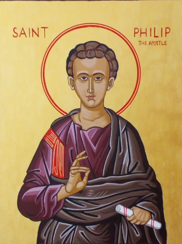 Handpainted orthodox religious icon Saint Philip the Apostle - HandmadeIconsGreece