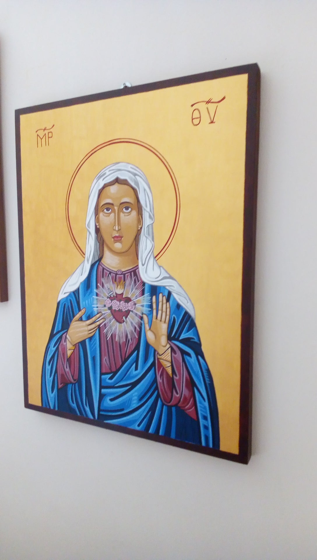 Virgin Mary Immaculate Heart - HandmadeIconsGreece