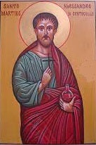 Handpainted catholic religious icon Saint Alessandro Di Centocelle - Handmadeiconsgreece
