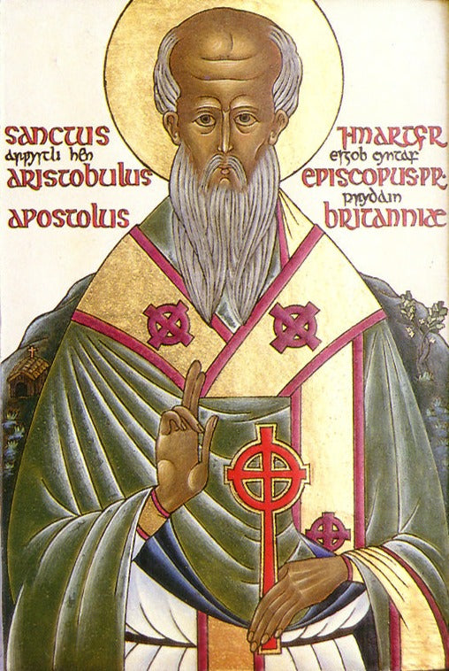 Handpainted orthodox religious icon Saint Aristobulus the Apostle and Bishop of Britain - Handmadeiconsgreece
