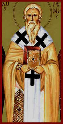 Handpainted orthodox religious icon Saint Athenogenes the Hieromartyr - Handmadeiconsgreece